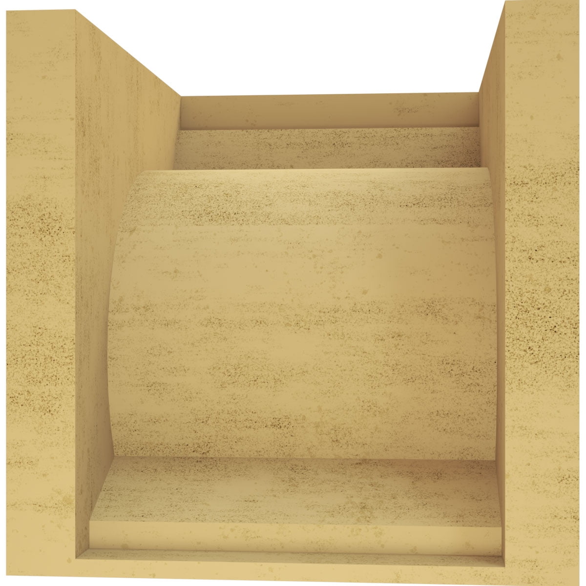 12"W x 12"D x 12"H Wide Emerson Rough Cedar Woodgrain TimberThane Corbel, Primed Tan
