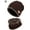 Coffee, variant on Luxtrada 2 PCS Kids Boys Girls Winter Hat and Scarf Set , Warm Snow Knit Beanie Slouchy Skull Cap and Circle Scarf (Black)