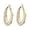 Gold, variant on Unique Geometric Loop Earrings for Women with Light High End Feel 2PCS, 4 cm, Silver