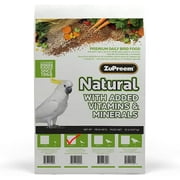 ZuPreem Avian Maintenance for Medium Birds, Natural Bird Diet for Cockatiels, 20 lbs
