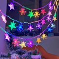 thumbnail image 3 of Guirnalda de luces LED para árbol de Navidad, colgante de decoración de Año Nuevo, copo de nieve, 1,5 M-10M, 2023, 2024, 3 of 4