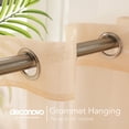 thumbnail image 3 of Deconovo Short Sheer Curtains Grommet Voile Drape Tier Curtains for Kitchen Window Peach Pink 2 Panels 52x54 inch, 3 of 6