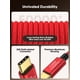 thumbnail image 5 of Cable de impresora CableCreation USB B a USB C (3,05 m), color rojo, 5 of 7