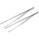 thumbnail image 5 of Pinzas Uxcell 9.84''x0.47'' de punta redonda recta con borde dentado de acero inoxidable tono plateado 2 piezas, 5 of 5