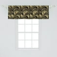thumbnail image 2 of Ambesonne Abstract Window Valance, Ornamental Curved Lines, 54" X 18", Charcoal Grey and Pale Brown, 2 of 3