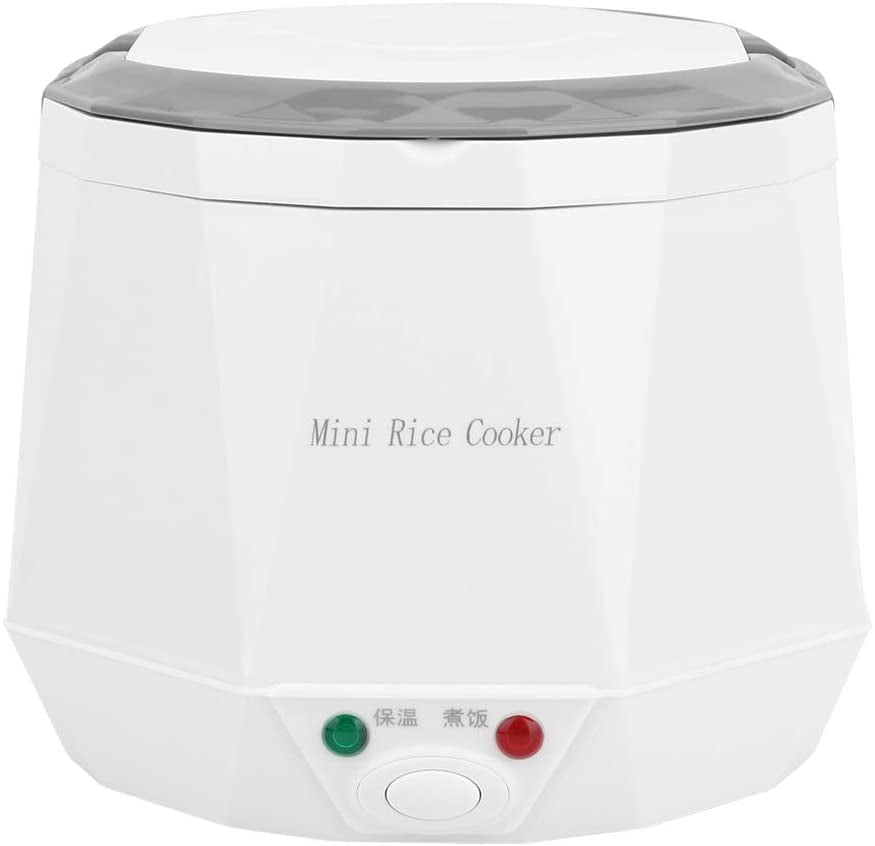 1.6L Mini Portable Electric Rice Cooker 12V Car Travel Multi-Function Steamer for Soup Porridge and Eggs