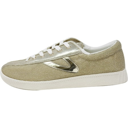 Tretorn - Tretorn Nylite 17 Plus Metallic Mesh Fashion Sneaker - 4.5M - Oro / Oro / Oro