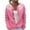 Pink, variant on Bibifish Womens Cardigans Sweaters Floral Graphic Pattern Long Sleeve Crewneck Knit Cardigans Front Soft Lightweight Oversized Outerwear Tops