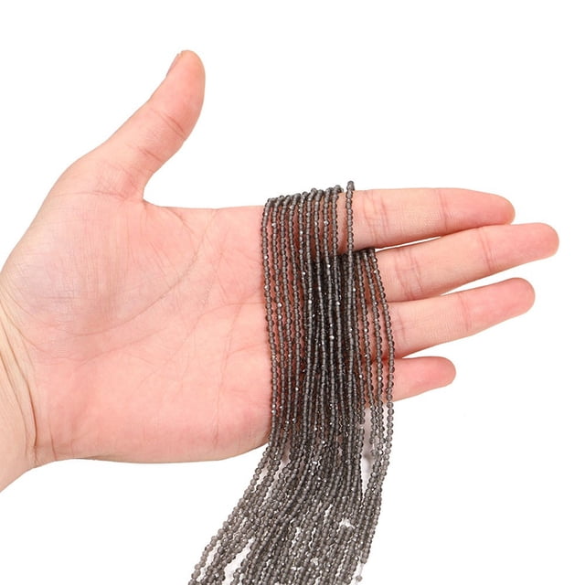 SPRING String Beads Glossy DIY Bracelets Diameter 2MM Necklaces Small Pendants Grey