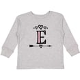 thumbnail image 3 of Inktastic Letter E Monogram Tribal Arrow Girls Long Sleeve Toddler T-Shirt, 3 of 5