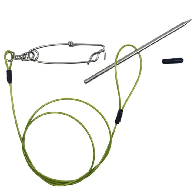 jinwen Stringer pour Poisson Facile à Utiliser Accessoire de Pêche Stringer de Pêche avec Pince Requin 80cm