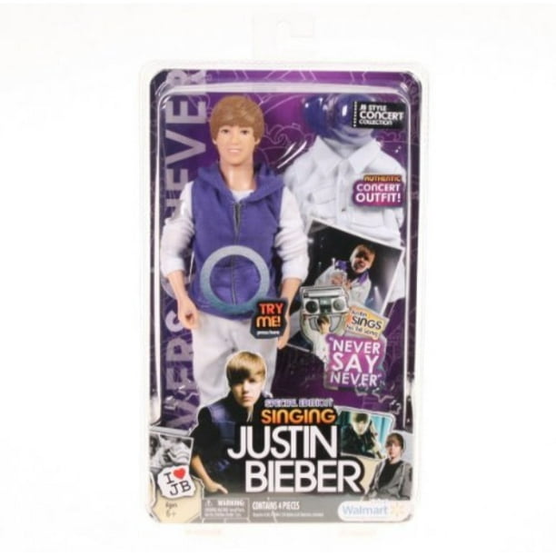 Justin Bieber Special Edition Singing Doll Never Say Never