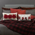 thumbnail image 3 of JWH Handmade Decorative Festive Red and Plaid Stocking Christmas Pillows without Filling 12*20inch, 3 of 9