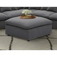 thumbnail image 2 of Hobson Square Upholstered Ottoman Charcoal, 2 of 6