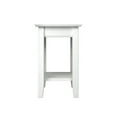 thumbnail image 4 of Leo & Lacey Transitional Wood Side Table with USB Charging Ports in White, 4 of 9