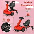 thumbnail image 3 of Costway Kart à Dérive Électrique 6 V pour Enfants avec Rotation à 360° Rouge, 3 of 10