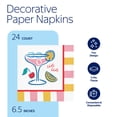 thumbnail image 5 of Way to Celebrate La Dolce Vita Cin Cin Lunch Napkins, 6.5" x 6.5", 24 Count, 5 of 7