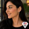 thumbnail image 6 of Cate & Chloe Bianca 18k White Gold Plated 20mm Hoop Earrings with Swarovski Crystals for Women, 6 of 11