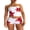 Red, variant on Michellecmm Women Pajamas Set 2 Pieces Loungewear Suits Tube Tops Shorts