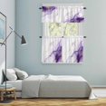 thumbnail image 5 of Marble Purple Kitchen Curtains Sets for Windows 24 Inch Length, Gold White Modern Gradient Ocean Ripple Rod Pocket Window Treatments Tier Curtains and Valances Set for Bedroom/Bathroom, 5 of 8