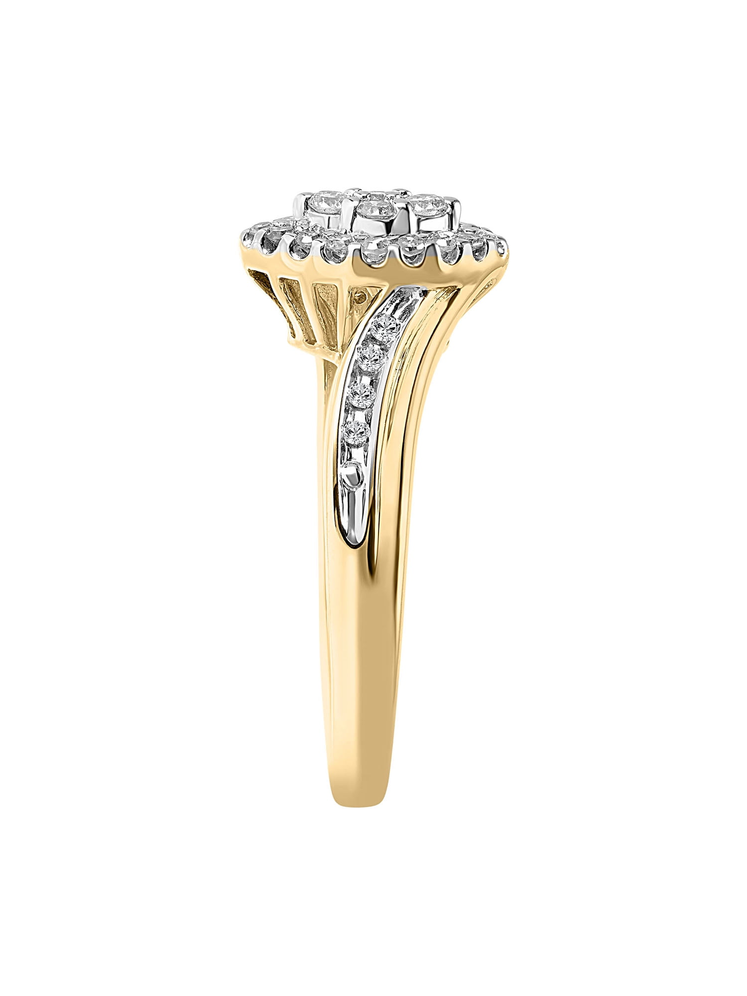 1/4 Carat T.W. Diamond 10KT Yellow Gold Marquise-Shape Halo "Empress" Engagement Ring by Keepsake