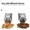 thumbnail image 5 of Tubo ahumador de pellets Premium, generador de humo de acero inoxidable con gancho y cepillo, accesorios para fumar barbacoa al aire libre, 5 of 5