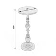 thumbnail image 7 of Butler Specialty Darien Round Bronze Aluminum Pedestal End Table, 7 of 7
