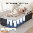 thumbnail image 3 of Honeydrill Twin Size 15" Air Mattress with Headboard, Airbed Inflatable Couch with Pump, 3 of 6
