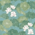 thumbnail image 3 of Lily Pad Peel and Stick Wallpaper, 3 of 32
