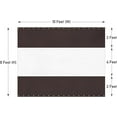 thumbnail image 2 of COVERS & ALL Outdoor Vinyl Curtain with Clear Tarp Panel 12 Oz - 100% Weather Resistant Outdoor See Through Curtain - with Rustproof Grommets - for Pergola, Porch, Gazebos (8'H x 10'W, Coffee), 2 of 6