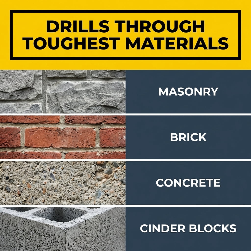 DRILAX  2.5 inch Diamond Core Hole Saw Drill Bit Heavy-Duty for Brick Stucco Concrete Masonry
