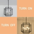 thumbnail image 4 of LovingAHome 4-Light Metal Lantern Tiered Pendant Lighting Fixtures Industrial Farmhouse Chandeliers, 4 of 9
