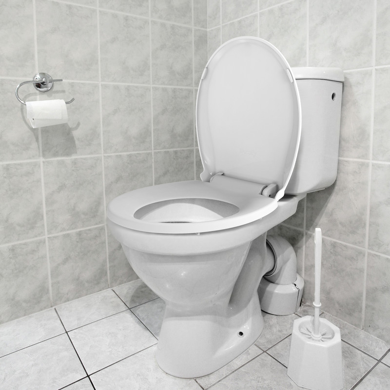 Durable Round Toilet Seat with Slow Soft Close - Easy to Install and Clean, Never Loosens - White, Fits Most Round Toilets