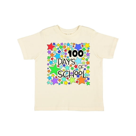 Inktastic 100 Days of School Colorful Stars Boys or Girls Toddler T-Shirt