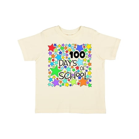 

Inktastic 100 Days of School Colorful Stars Gift Toddler Boy or Toddler Girl T-Shirt