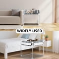 thumbnail image 6 of Bedside Window Pet Cat Bed - Dog Bed with Guardrail Extension Attached to Human Bed Height Elevated Dogs Cats Window Perch Bedside Dog Cot Sleeper Hammock Furniture Pet Beds (20'' x 20'' x 24''), 6 of 7