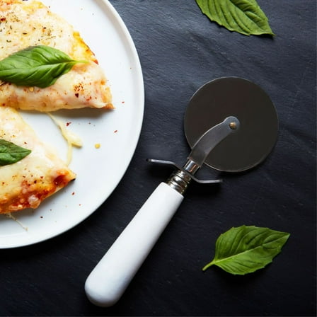 White Marble Pizza Cutter