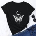 thumbnail image 2 of Camiseta de manga corta con cuello redondo y estampado de jersey suelto de verano para mujer Camiseta/camisa de manga corta con cuello redondo Pompotops hfajkhk141538, 2 of 6