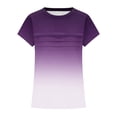 thumbnail image 5 of CQONEPT Girls Short Sleeved Shirts Color Block Crewneck Tunic Tops Summer Fashion Soft Basics Top Tee Dark Blue 4 Years, 5 of 5