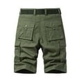 thumbnail image 3 of Fgnfyis Men's Summer Loose Casual Solid Color Cargo Shorts Mens Shorts Green 30, 3 of 3