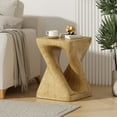 thumbnail image 3 of Noble House Grey Twisted Accent Side Table,Naturel, 3 of 10