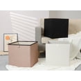 thumbnail image 6 of REGALWOVEN Storage Cube, Fabric Storage Bin for Shelves Closet, Set of 3 Collapsible Storage Baskets for Organizing Clothes Books Black 13*13*13in, 6 of 6