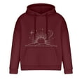 thumbnail image 4 of Blczomt Plain Sweatshirts for Men Big and Tall Pullover Hoodies Red Fall Winter Casual Long Sleeve Mens Clothes, 4 of 5