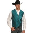 thumbnail image 2 of Scully RW093-TEA-L Gilet Rangewear Scarboro Paisley pour Hommes - Turquoise - Grand, 2 of 3