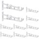 thumbnail image 1 of Soportes para barra de cortina resistentes, ganchos dobles para barra de 1 pulgada, blanco, paquete de 10, 1 of 7