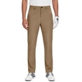 thumbnail image 5 of Quick Dry Straight Leg Trousers for Men Golf Dress Pants Slim Fit Casual Work Bottoms Brown S, 5 of 8
