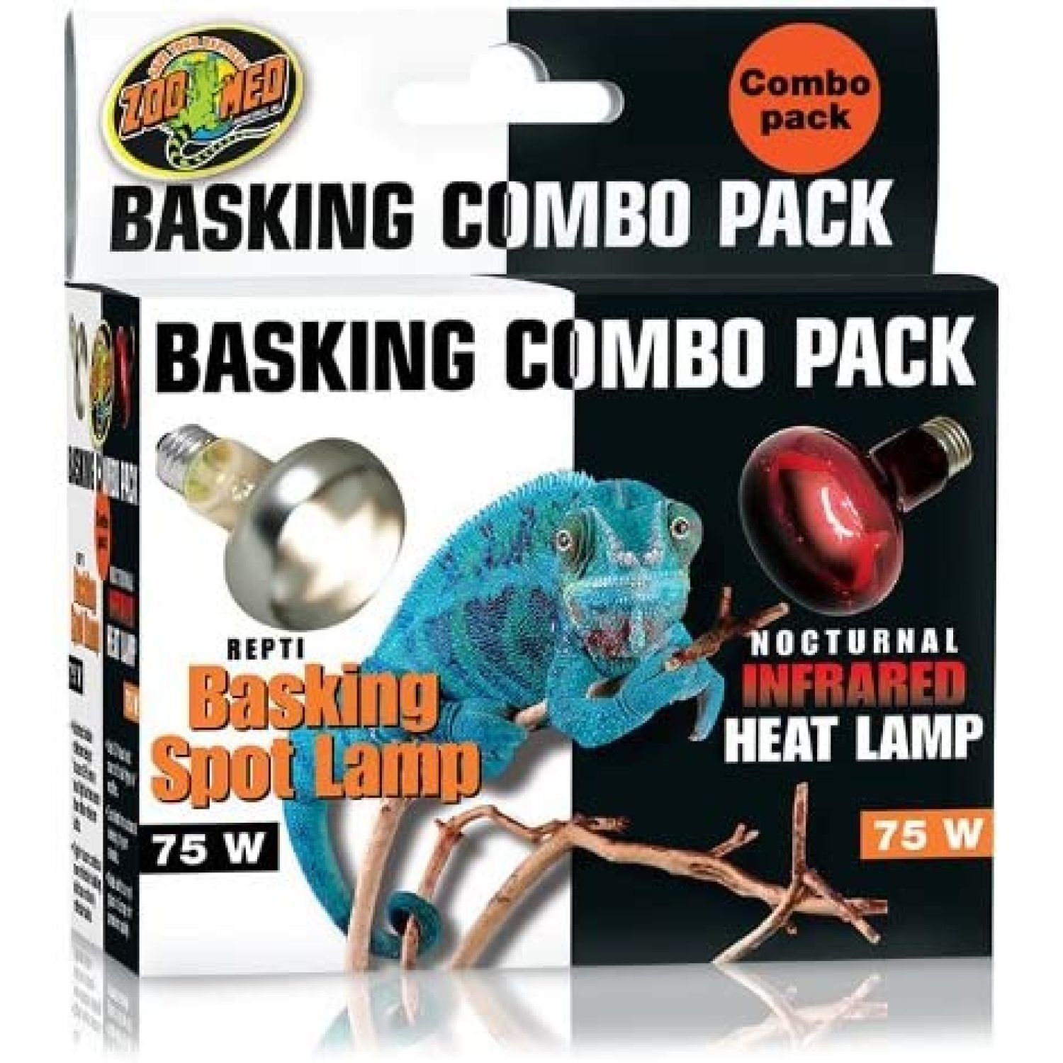 Basking Bulb Combo Pack Day and Night 75 Watts, Lamp combo pack for