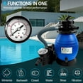 thumbnail image 3 of Jacgood 13" Pool Sand Filter 3/4HP, Sand Filter Pump for Above Ground Pool, 3648GPH up to 12000 Gallon, 6-Way Valve, Easy Installation, 3 of 7