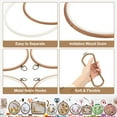 thumbnail image 3 of Uxcell 12 Pieces 7.3" Embroidery Hoops Frame Imitated Wood Circle Cross Stitch Hoop Ring for Embroidery Art Craft Handy Sewing Decoration, 3 of 8