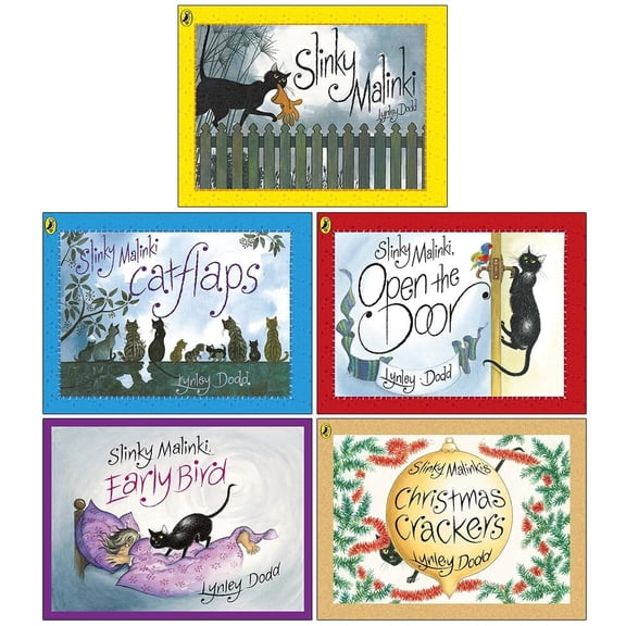 Slinky Malinki Series By Lynley Dodd 5 Books collection Set - Ages 2 - Paperback